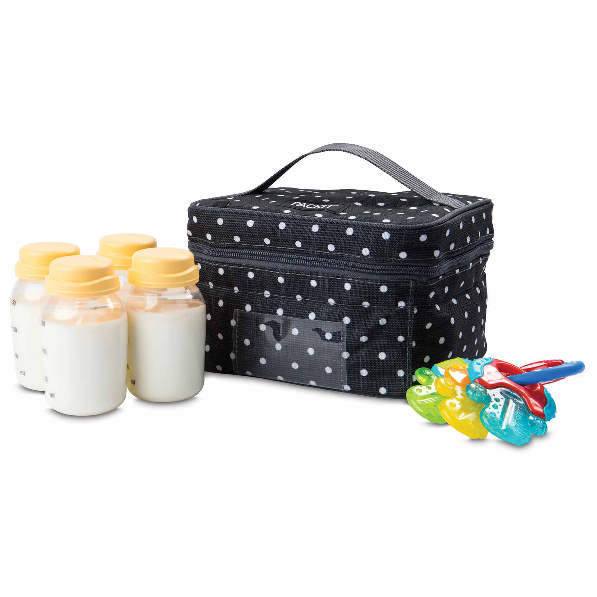 freezable-breastmilk-and-formula-cooler-r7 2023_Breastmilk-Cooler_Polka-Dots_Left_Food-Combo_Lores.jpg