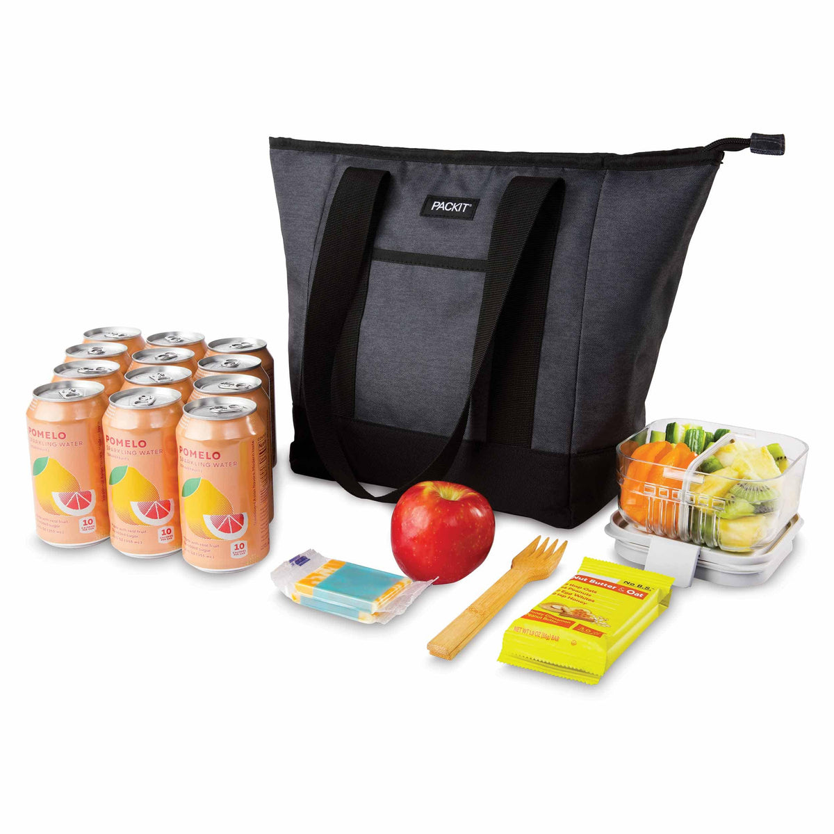 freezable-12-can-tote-cooler-i1 freezable-12-can-tote-cooler-city-charcoal-food-combo.jpg